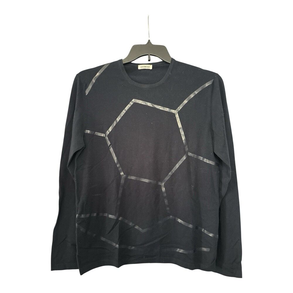 Dirk Bikkembergs Men’s Navy Blue Knit Crew Sweater Medium Made in Italy